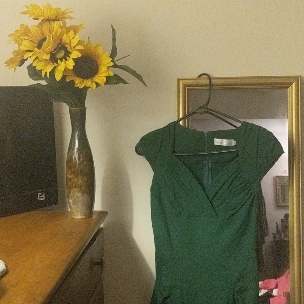 Green dress